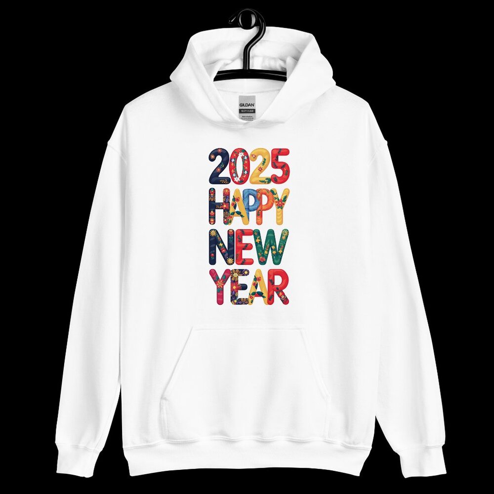 2025 Happy New Year Unisex Design Hoodie